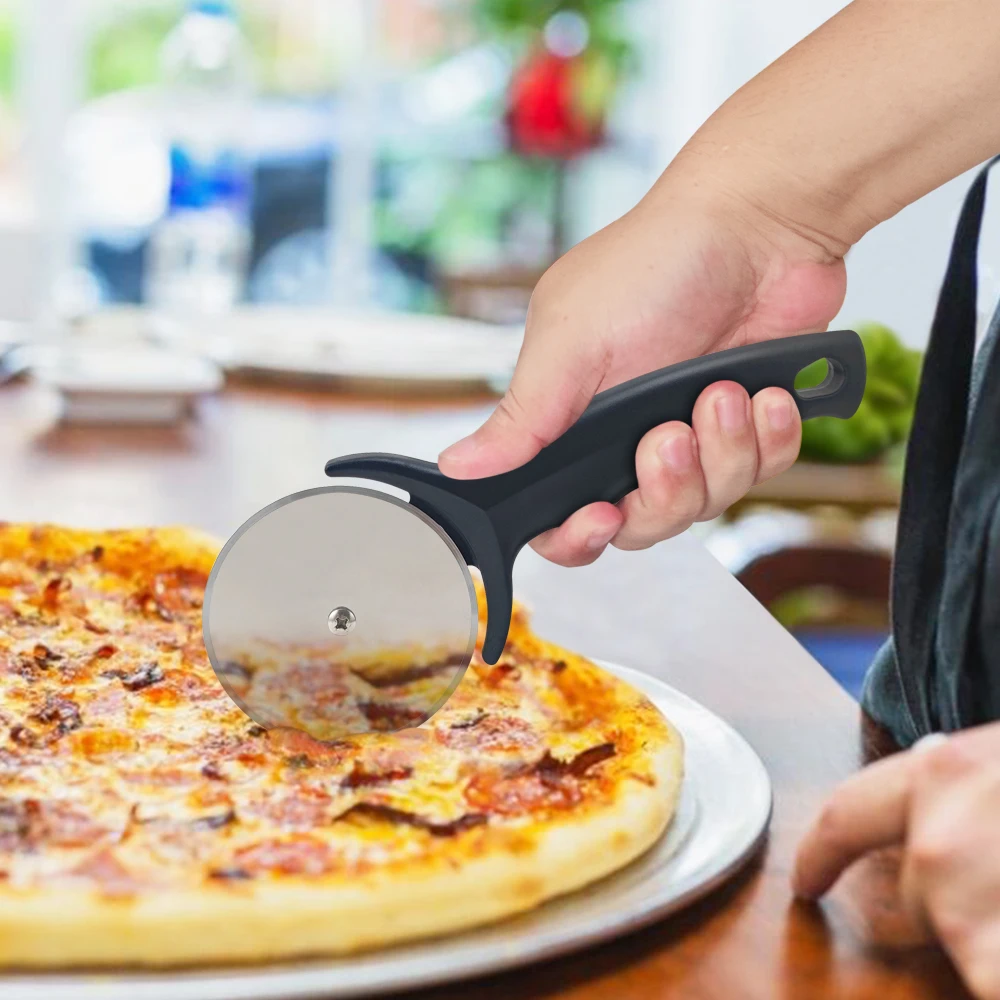 Колело За Рязане на Пица От Неръждаема Стомана Slicer Остри забавни Класически Фрези с Кухненски Приспособление, със Защита от Отпечатъци Предпазва