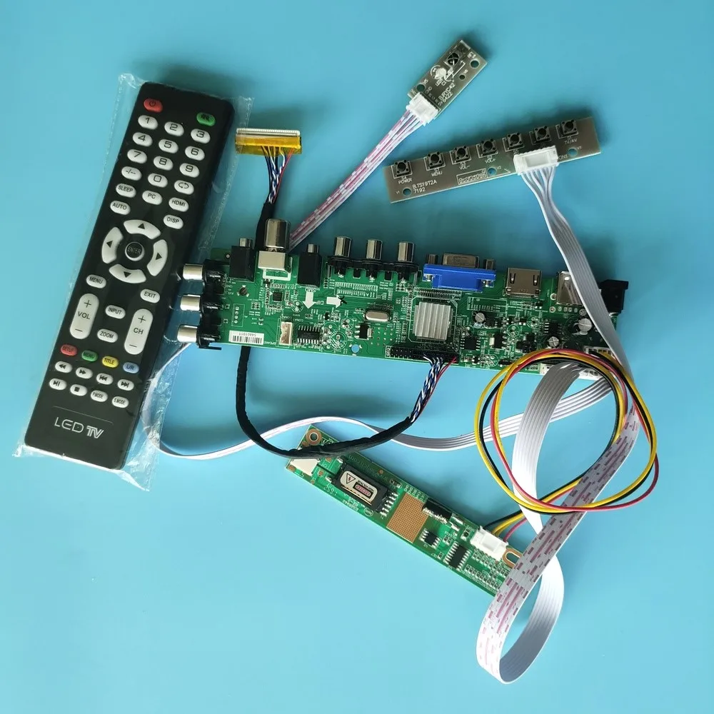 Комплект за N141I3-L07 1 CCFL Цифров DVB-T2, DVB-T 1280X800 Такса контролер, HDMI панел LCD TV VGA USB AV 30pin 14,1 