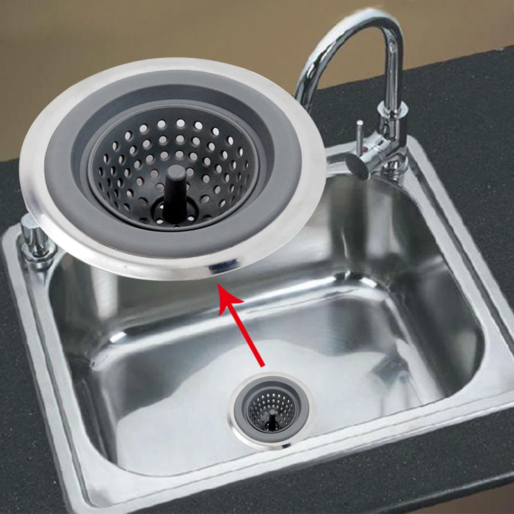 Кухненска мивка сливная мивка филтър за отпадъци срещу мирис етаж сливи срещу запушване силикон етаж сливи