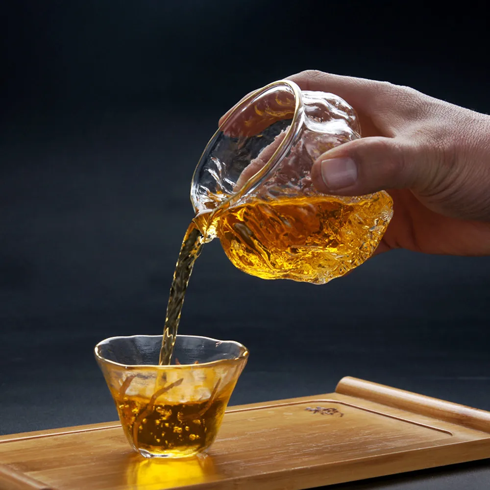 Малък Стъклен Чай Сервировочный Шарлинг-Стомна от Едно Стъкло Gong Dao Bei за приготвяне на кунг-фу 9 грама Вино и Мляко в Японски Стил