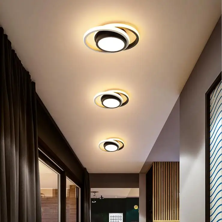 Модерни led таван, осветителни тела за кухня, коридор, нощно коридора, входа на балкон, Кръгла/квадратна модерен led тавана лампа за дома