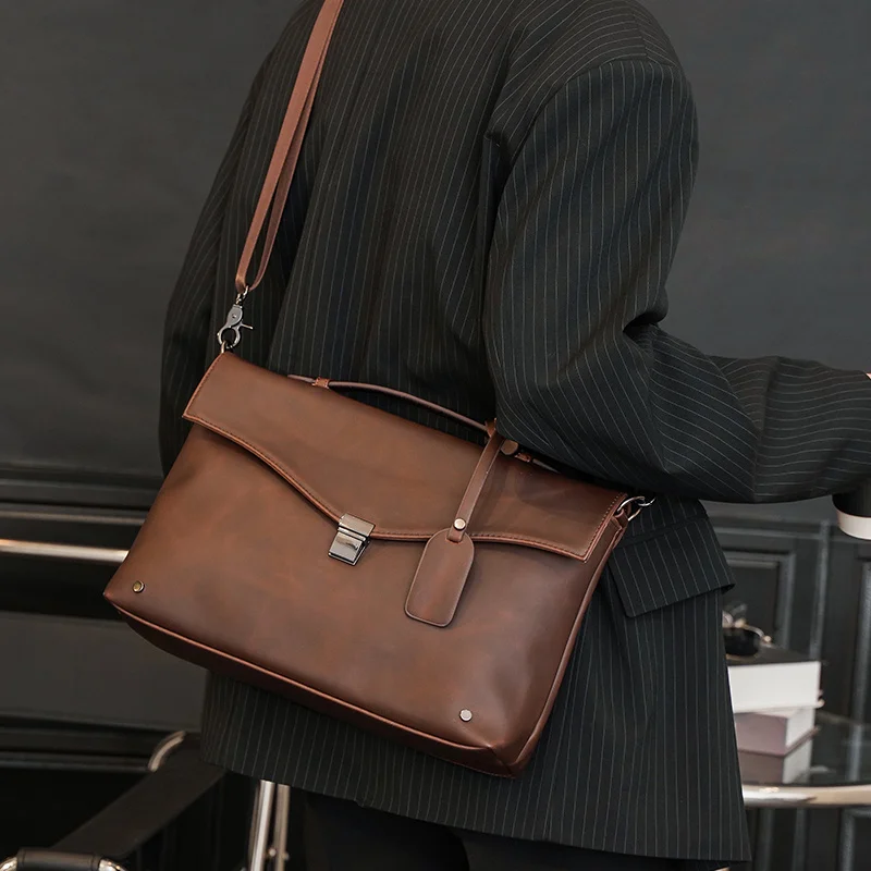Модни ежедневна Чанта, Чанта През Рамо, корея, мъжки чанти, тенденция чанта-месинджър, бизнес куфарче, чанта за файлове