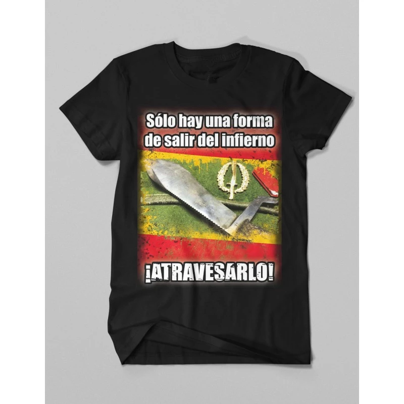 Мъжки t-shirt Infierno с надпис 