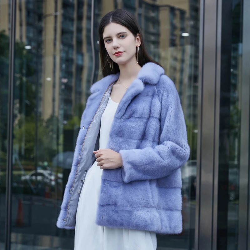 Натурална норковая палто дамски зимни норковая палто от естествена кожа дамско палто от естествена кожа с ревера модерна луксозна дрехи дамски 2020 нова