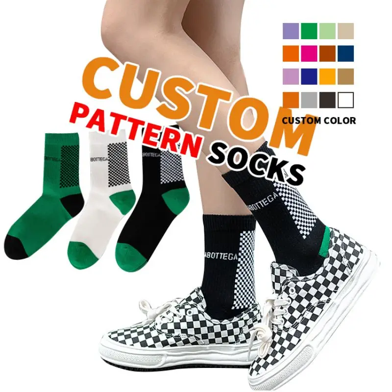 Неизмита Памучни Чорапи Персонализираното Обслужване на клиенти на Безплатен Дизайн 100% Проверка на Потребителски Спортни Чорапи