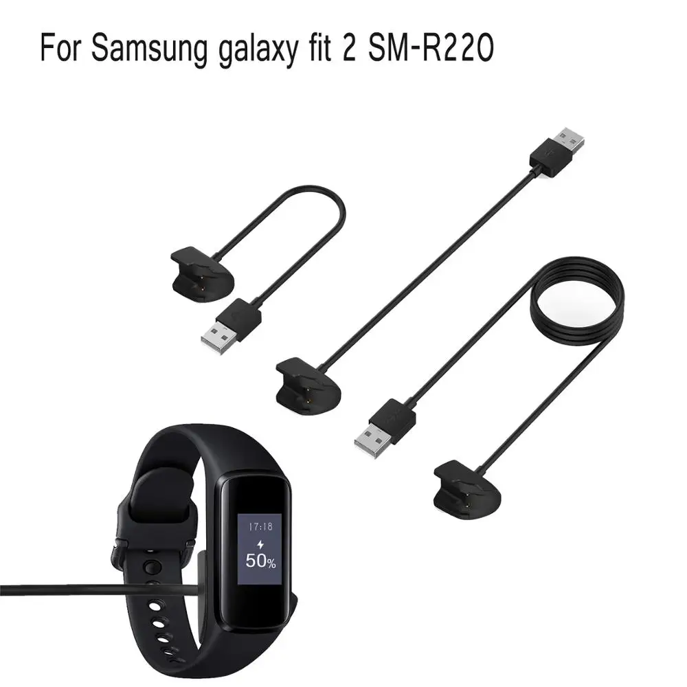 Нов 1 м/35 см и USB Кабел За Зареждане на Данни, Зарядно За Samsung Galaxy fit 2 SM-R220 Смарт Часовник Зарядно Устройство, Зарядно устройство Адаптер за Захранване Аксесоари