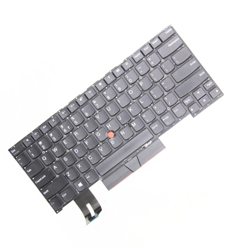 Нов АМЕРИКАНСКИ (Сащ) Подредба на Черна Английска Клавиатура за Лаптоп ThinkPad T490S Серия T495S