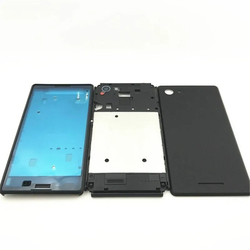 Нов Пълен Корпус Капак на Отделението за батерията На Sony Xperia E3 D2203 D2206 D2202 Делото Задната Врата + LCD Дисплей Средната Рамка на Корпуса