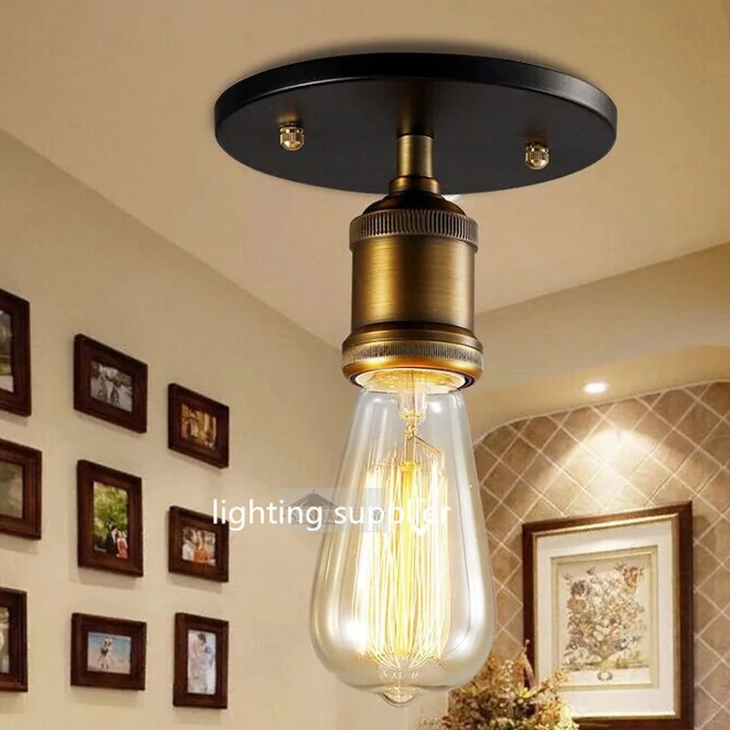 Нов ретро малък тавана лампа в стил loft, лампи за дома, ресторант, столова, лампа, Безплатна Доставка