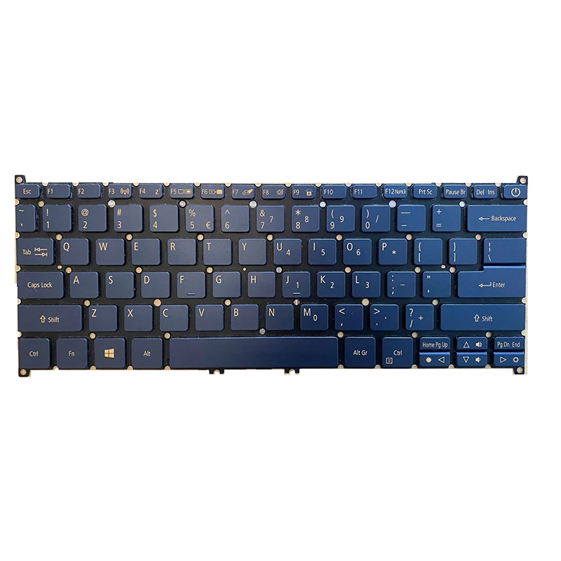 Новата клавиатура за лаптоп с us US с подсветка в синьо За Acer Swift SF314-52 Series