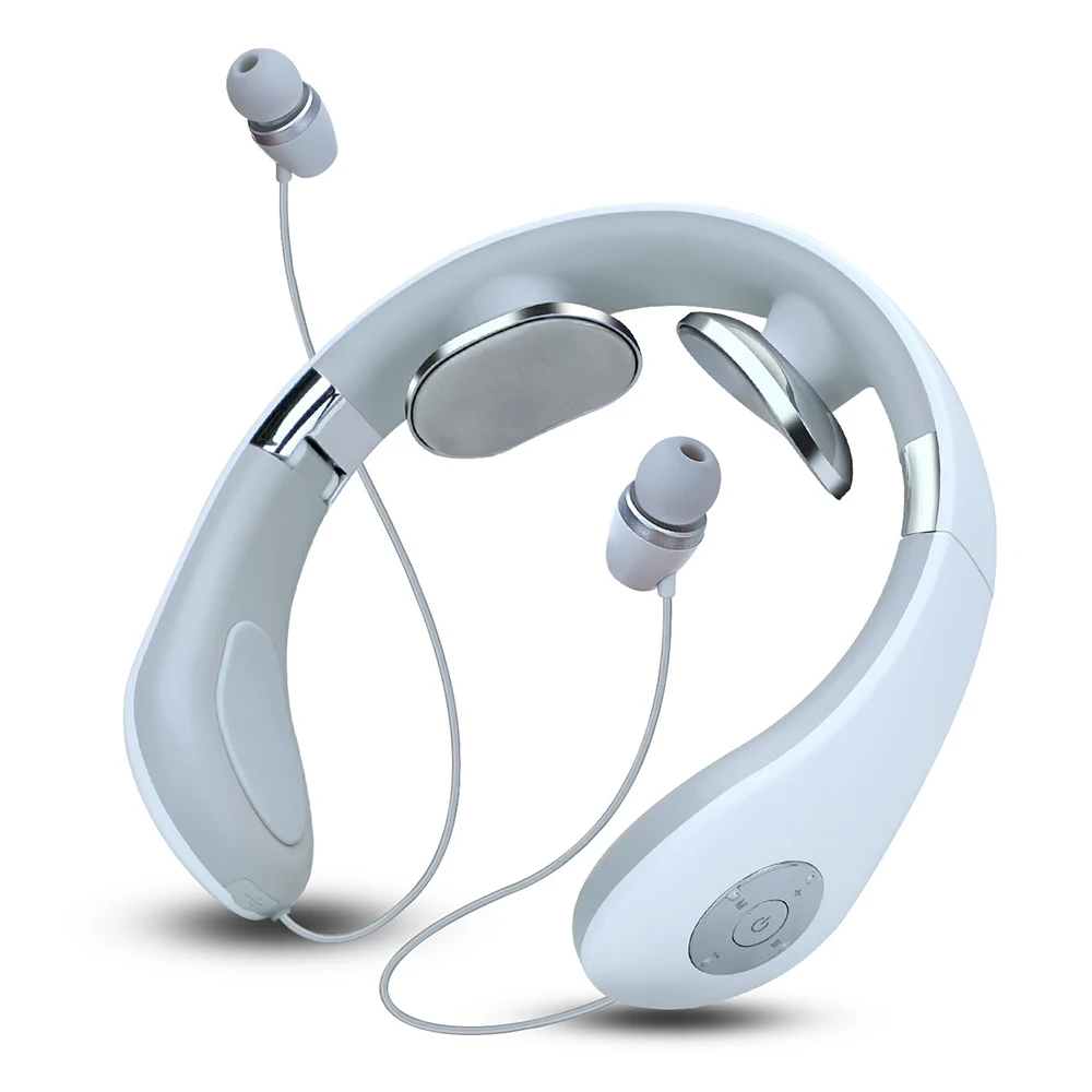 Нови Безжични Слушалки Bluetooth 2 в 1, Масажор, Регулируеми Слушалки GX3 GX5 GX8, Спортни ушите с шейным ръб, Слушалки подложка