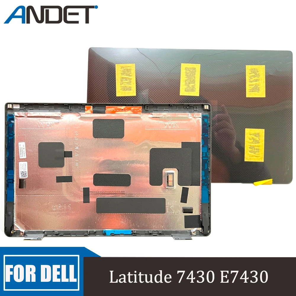 Нови Оригинални За лаптоп Dell Latitude 7430 E7430 LCD Дисплей на Задната част на Горния Капак на Задния Капак на Корпуса на Екрана под формата На Миди, Черен HRM55 0HRM55