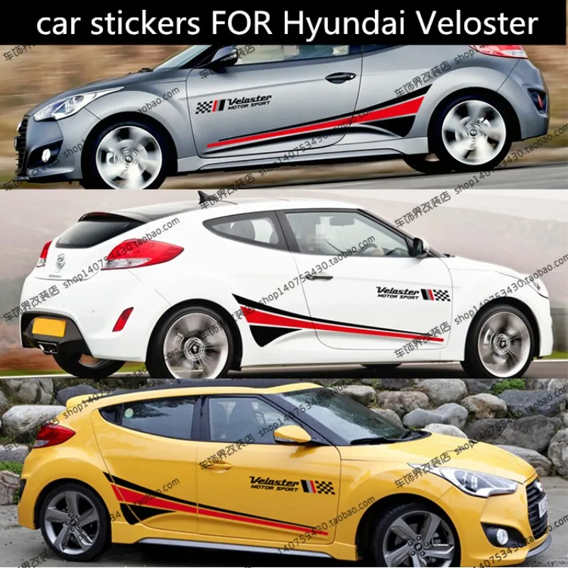 Нови автомобилни стикери ЗА Hyundai Veloster модифицирани модерни спортни етикети за състезателни автомобили, аксесоари от фолио