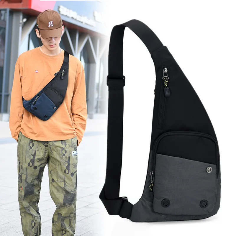 Нови мъжки чанти на рамо, Модерен нагрудная чанта, чанта през Рамо, странични чанти за врата, външни спортни чанти през Рамо, чанта-месинджър Bolsa Моята поръчка