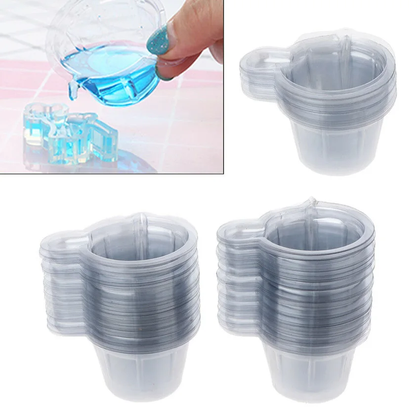 Опаковка Пластмасови За Еднократна Употреба Чаши За Производство На Бижута От Епоксидна Смола 