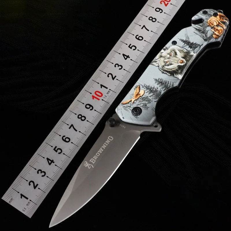 Открит Многофункционален 3D Модел Тактически Сгъваем Нож, Къмпинг, Лов и Оцеляване Джобни Ножове EDC Инструмент