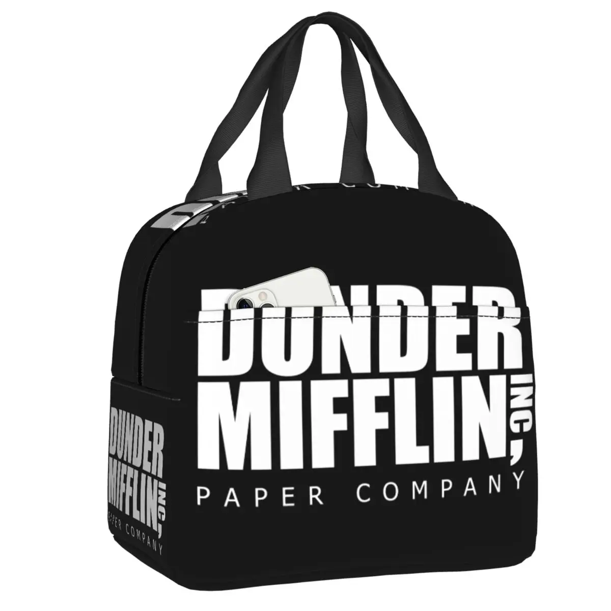 Офис Телевизионно шоу Dunder Mifflin Paper Company Изолирани Чанти за Обяд за Жени Преносим Охладител Термален Обяд-Бокс за Хранене Училище