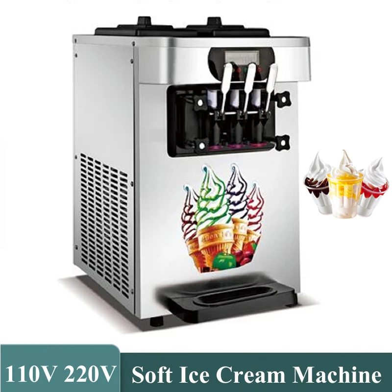 Оцветен Машина За Производство на Сладолед С английската Операционна Система на Производителите на Мек Сладолед