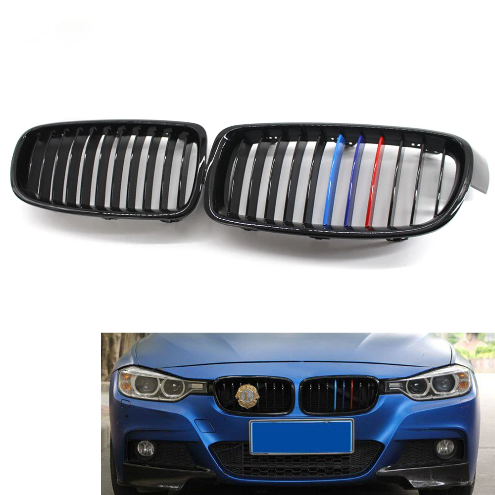 Предна решетка Черна гланц M-цвят е подходящ за BMW F30/F31Sedan/Вагон 2012-17