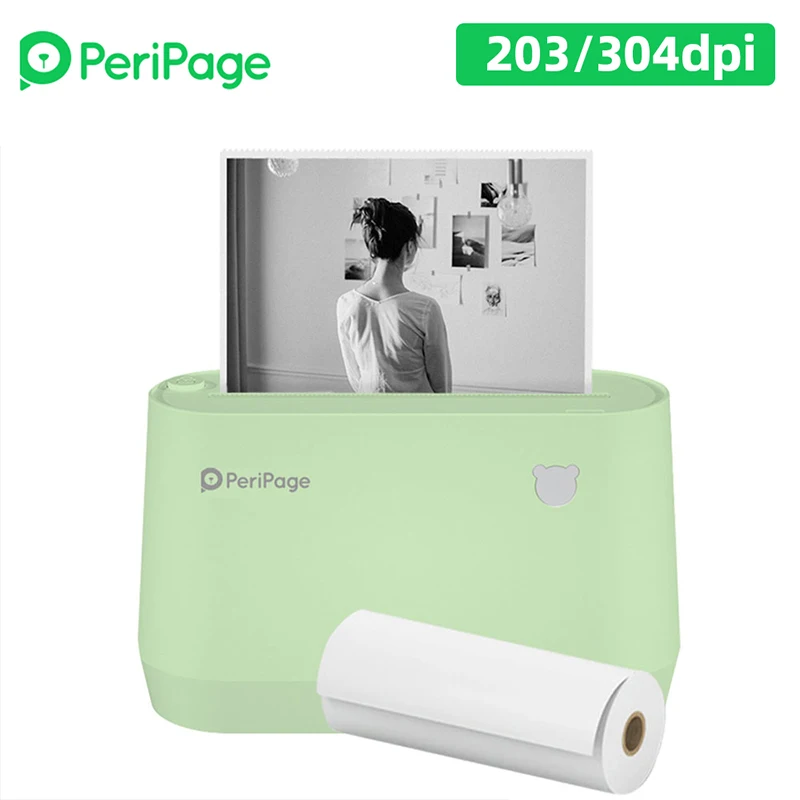 Принтер PeriPage 304 dpi 203 dpi A9 A9S Портативен Bluetooth Безжична Мини Принтер За Получаване на Изображения Этикетировщик с Термобумагой