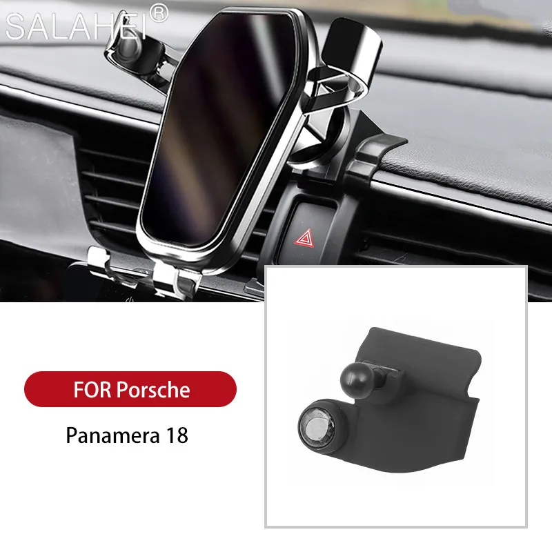 Притежател на Мобилен Телефон, За Porsche Panamera 2018 Вътрешна арматурното табло, Регулируемо GPS Навигация С Въртене На 360 Градуса Авто Скоба Аксесоари