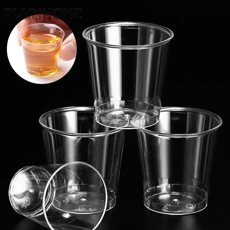 Прозрачна Чаша 50ШТ Мини Прозрачни Пластмасови за Еднократна употреба Вечерни Чашки Желейные Чаши Чаши За Рожден Ден Кухненски Принадлежности