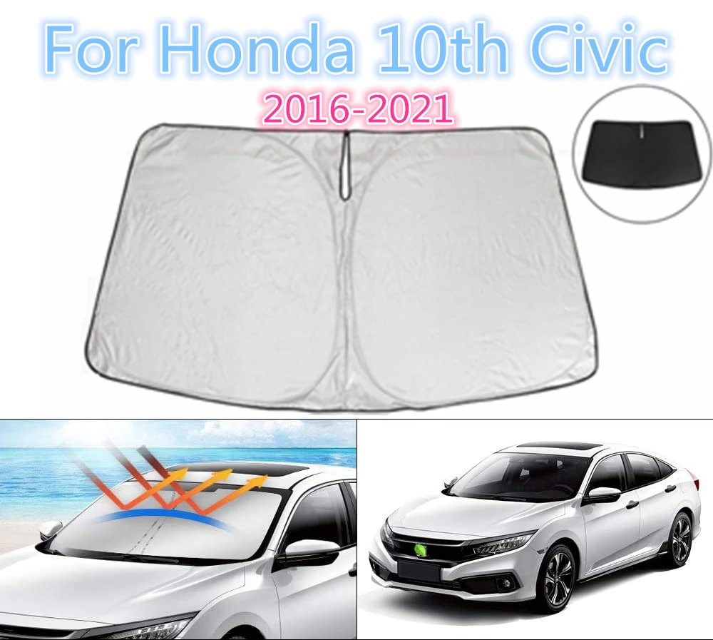 Сенника На Предното стъкло на Автомобила, сенника На Предното Прозорец, Защита От Uv Лъчи За Honda CIVIC 2016 2017 2018 2019 2020 Аксесоари