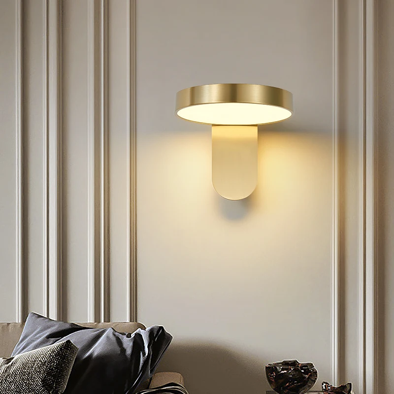 Скандинавски Дизайн Златна Метална Халба Бира Лампа С Модерен Led Монтиран На Стената Лампа За Коридора Спални В Близост До