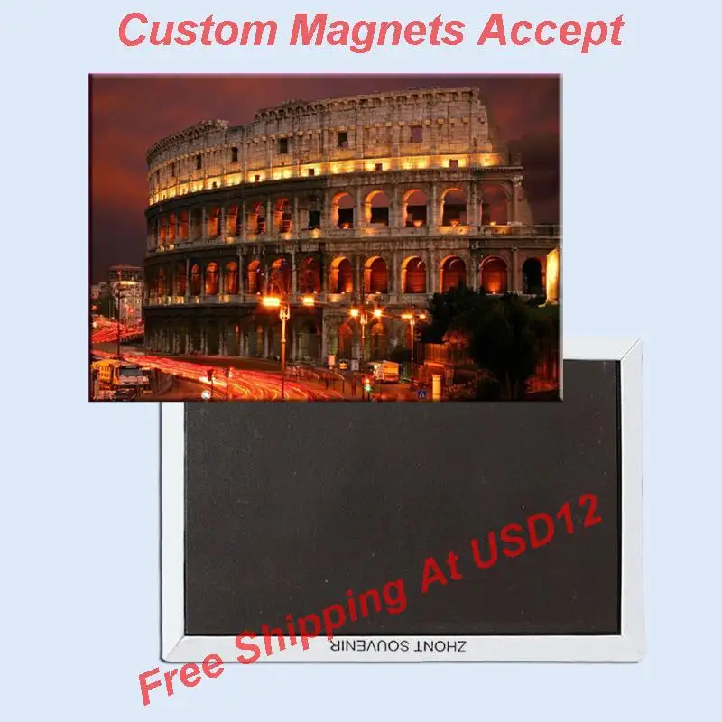 Сувенирни Магнити ,Колизеума, за Спомен Снимка с Магнит На Хладилника 5629 Подарък за Пътуване туристически атракции