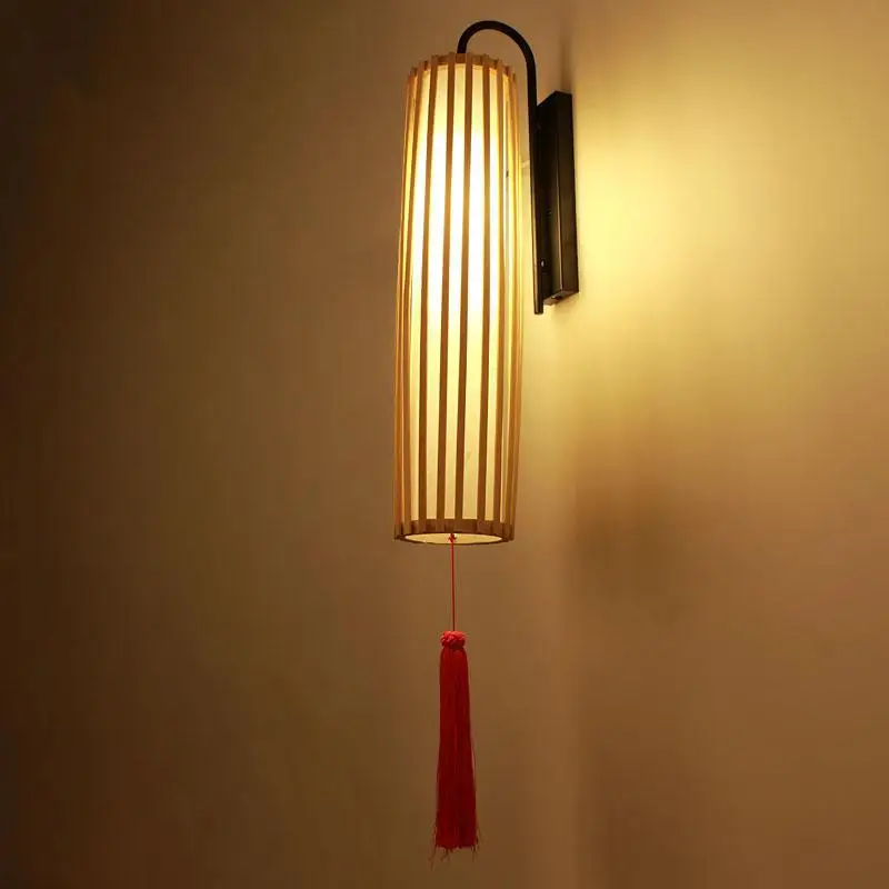 Съвременен Китайски Стил на Дървен Стенен Лампа Закрит начало Декор Стенни Лампи Преминаване Стълбище с Трапезария и Хол, Кухнята на Хотела Стенни аплици, осветителни Тела