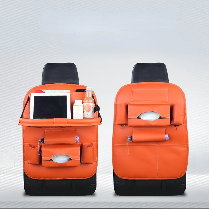 Съхранение На Облегалката На Столчето За Кола Сгъваема Кожена Чанта За Съхранение На Столче За Кола И Чанта За Съхранение На Автомобила Висящи Рафтове