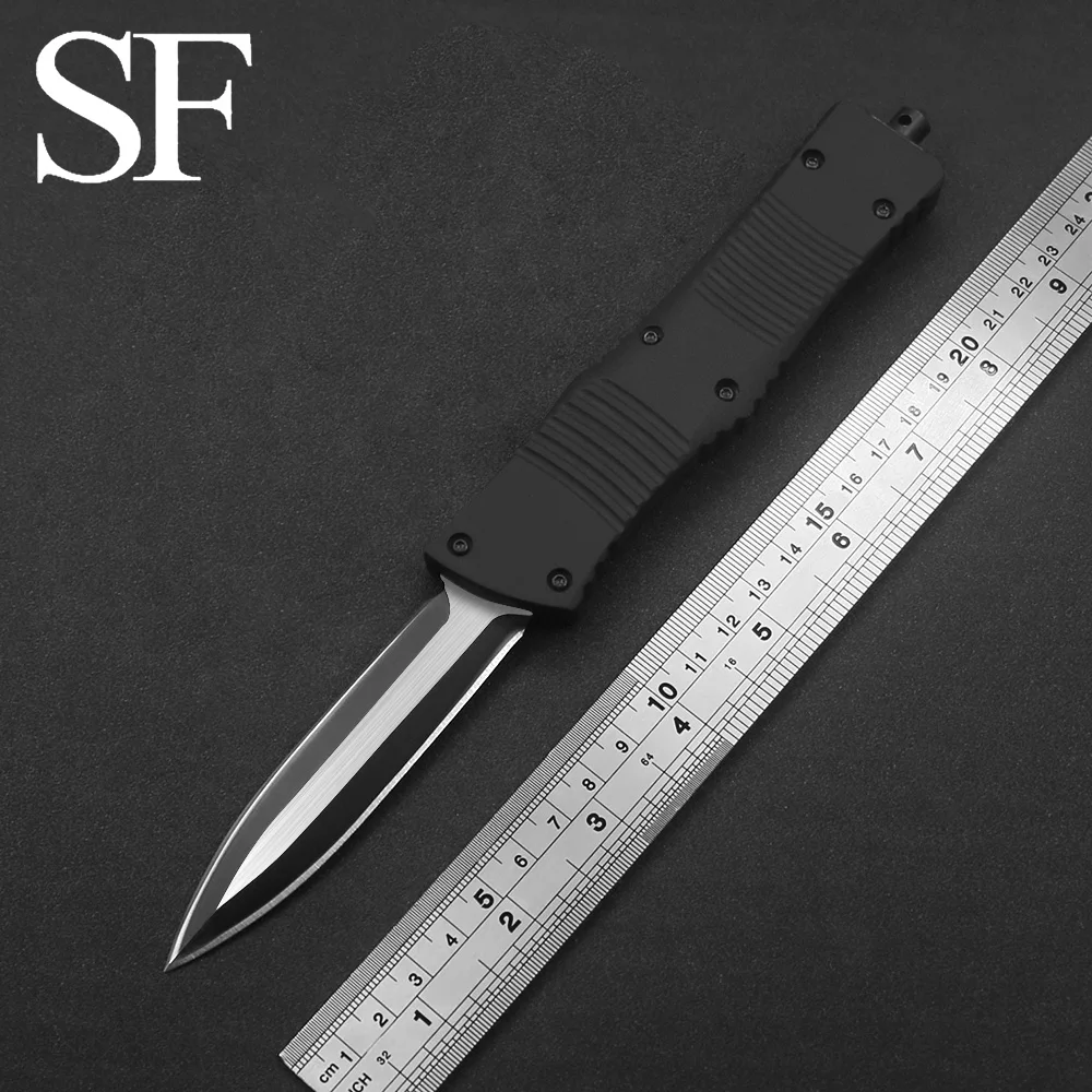 Тежкотоварни Открит Къмпинг Джобен Нож За Самозащита Оцеляване 440 Острието Цинк-алуминиева Дръжка Празничен Подарък