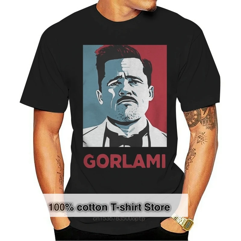 Тениска Gorlami Rain Hope Тениска Черна Мъжки S-6XL