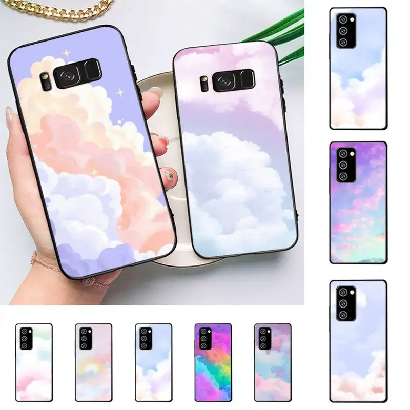 Цветни облаци на Калъф за мобилен Телефон Samsung J 2 3 4 5 6 7 8 prime plus 2017 2018 2016 г. основната