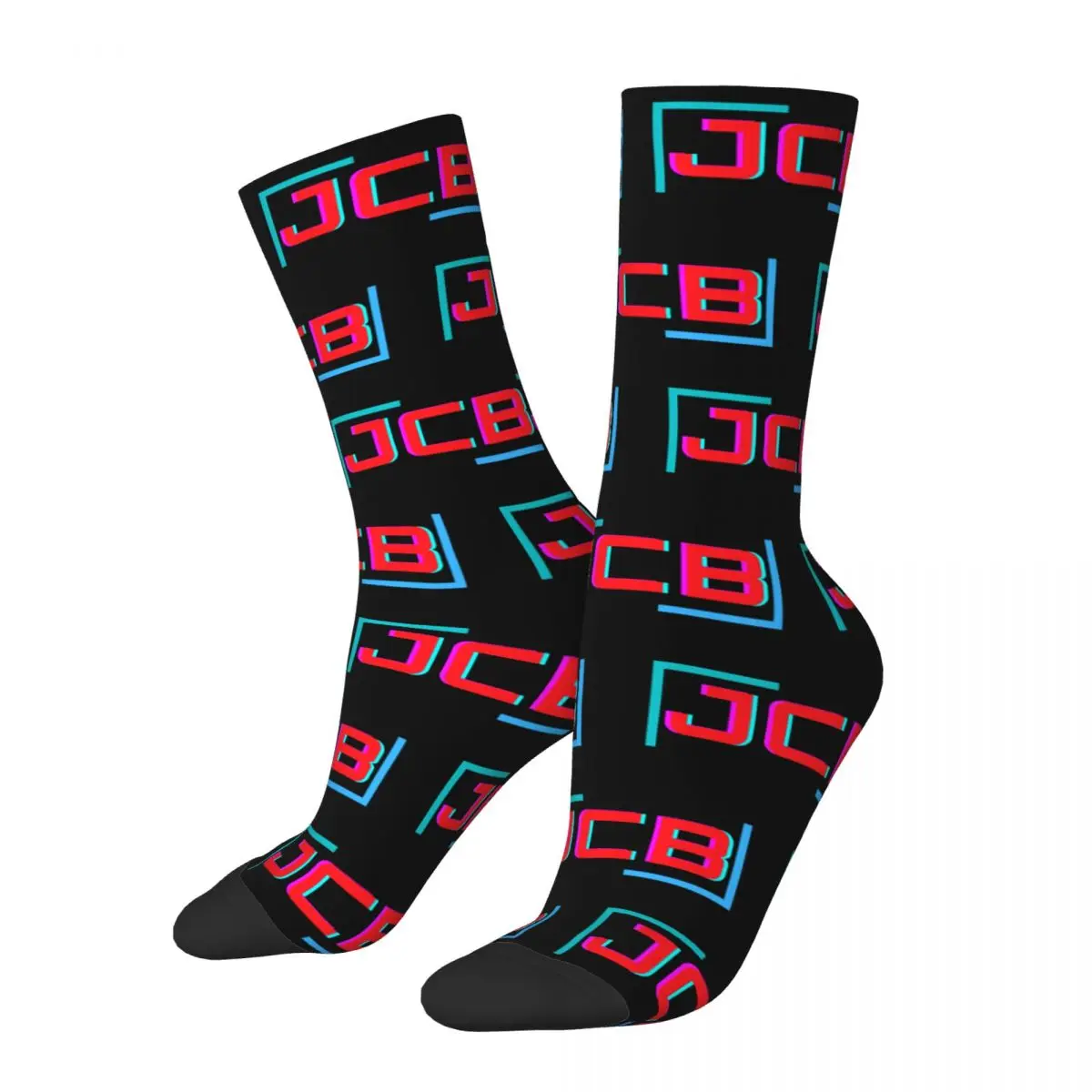 Честит Забавни Мъжки Чорапи, Ежедневни Чорапи с Логото на Jcb, Нови Чорапи с Принтом 