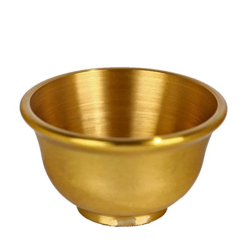 Чист мед Буда медна чаша Буда вода за домакински удебелена тръба почит чаша за Буда светена вода, чаша