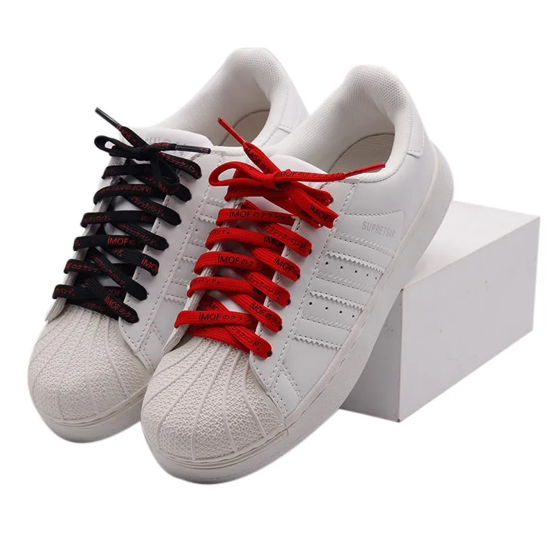 Японски Думи 7 мм, Черни, Червени Шнурове 60-180 см Прости Тесни 2 Цвят на Обувките Супер Ремък за Обувки Ремък за Кралици Деца