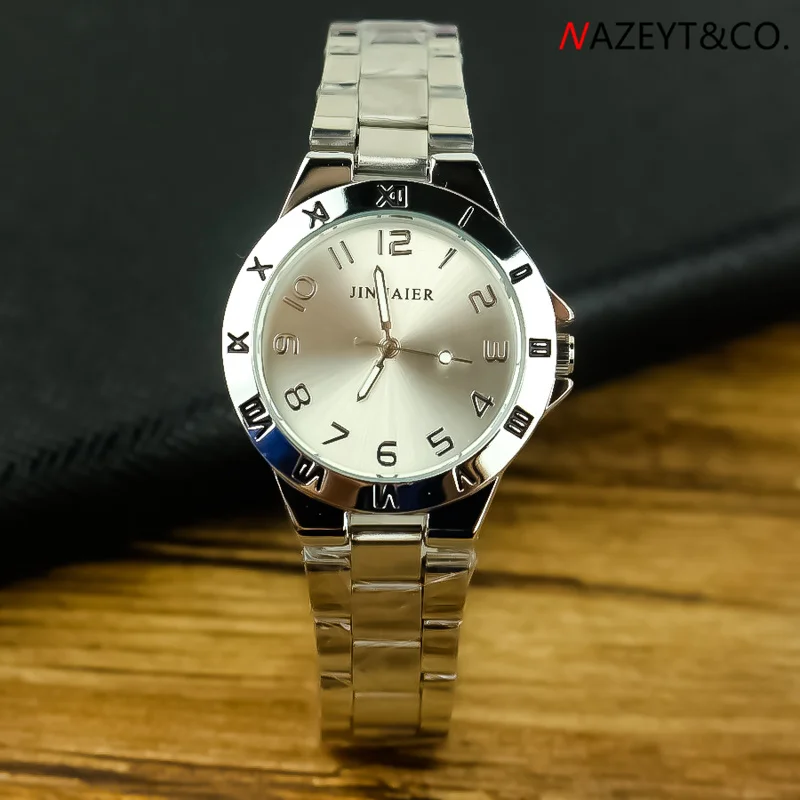 дропшиппинг дамски часовници унисекс високо качество на 3D прост циферблат от стомана каишка, без напрежение ръчни часовници дамски мъжки кварцов студентски часовници