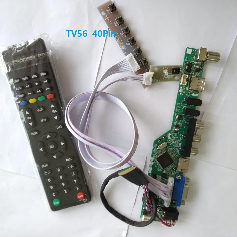 комплект за LP156WH3-TLA3/LP156WH3-TLC3 дистанционно управление VGA 40pin LVDS 15,6 
