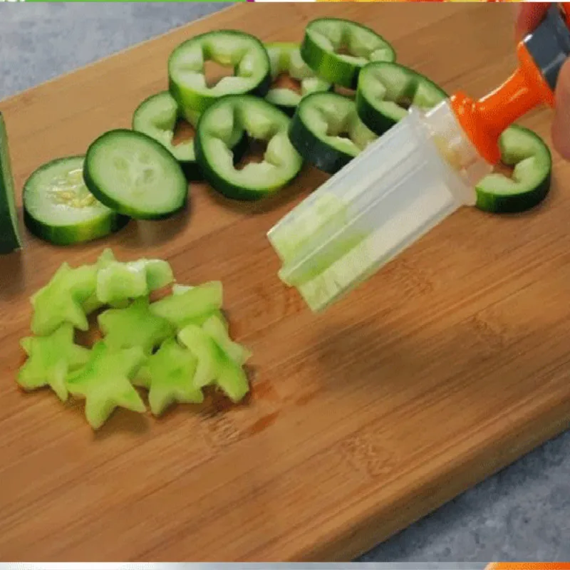 лесен кухненски Инструмент за Декорация на Плодове слайсер нож звезда кръглата форма на нож