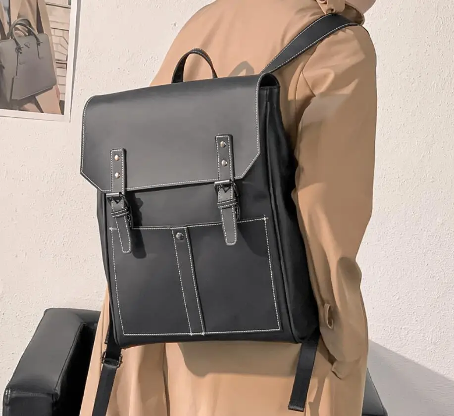унисекс crazy-horse кожена раница ежедневни модерна чанта за компютър в ретро стил