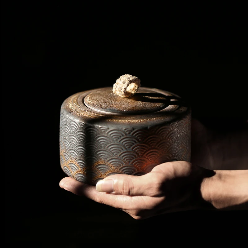 японски керамични чай caddies стари порцеланови супени кутийки за съхранение на чай или на хранителни продукти
