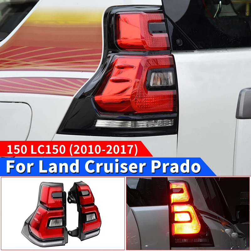 За Toyota Land Cruiser Prado 150 2010-2017 обновен 2018-2023 Стил Задна Светлина в Събирането на LC150 Външни Аксесоари за изменение